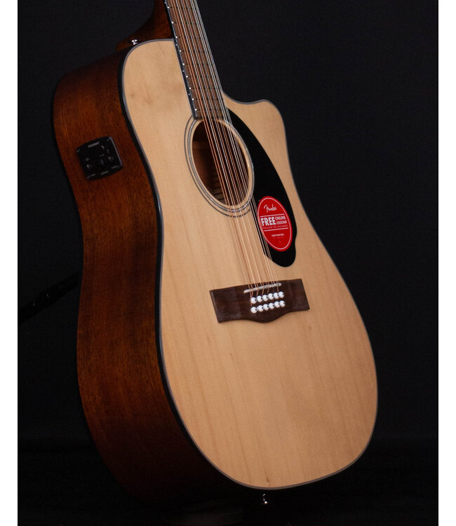 Fender CD-60SCE 12-String Acoustic/Electric, Natural - Blem