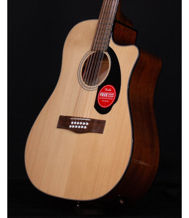 Fender CD-60SCE 12-String Acoustic/Electric, Natural - Blem