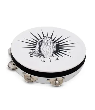 LP LP 10" Praying Hands Tambourine, White
