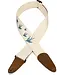 Levy's Levy's  2" Wide Cotton Guitar Strap, Natural Blue Birds