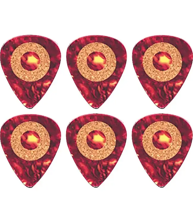 Clayton Cork Grip Standard Celluloid Picks, .80mm 6-Pak