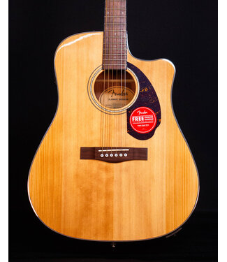 Fender Fender CD-140SCE Dreadnought, Walnut FB, Natural with Case