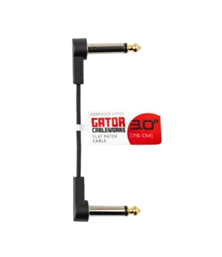 Gator Cableworks Gator Cableworks Composer Series Flat Patch Cable, Single 3 inch