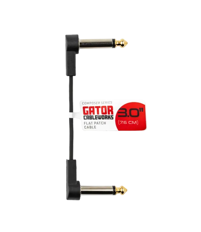 Gator Cableworks Composer Series Flat Patch Cable, Single 3 inch