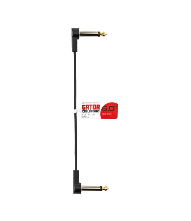 Gator Cableworks Composer Series Flat Patch Cable, Single 6 inch