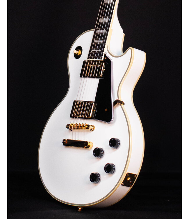 Epiphone Les Paul Custom, Alpine White, with Hardshell Case, 2021- USED