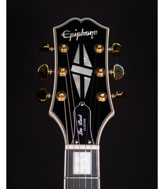 Epiphone Les Paul Custom, Alpine White, with Hardshell Case, 2021- USED