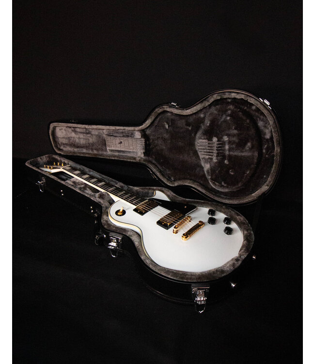 Epiphone Les Paul Custom, Alpine White, with Hardshell Case, 2021- USED