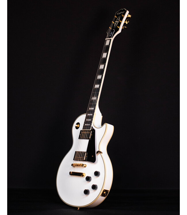 Epiphone Les Paul Custom, Alpine White, with Hardshell Case, 2021- USED