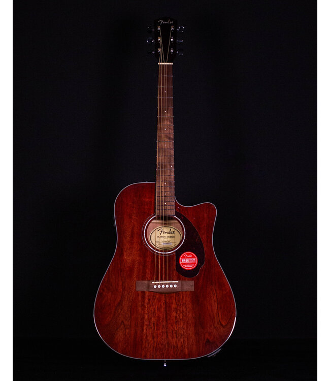 Fender CD-140SCE, Walnut FB, All-Mahogany with Case