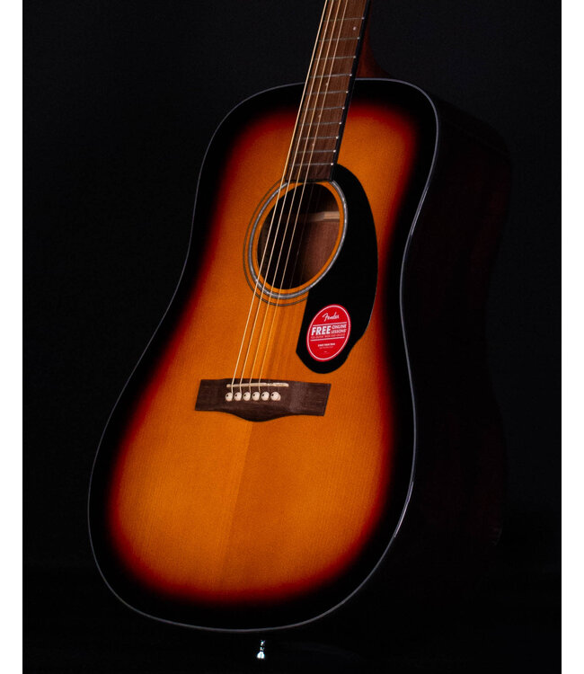 Fender CD-60 Dreadnought V3 with Case, Walnut FB, Sunburst