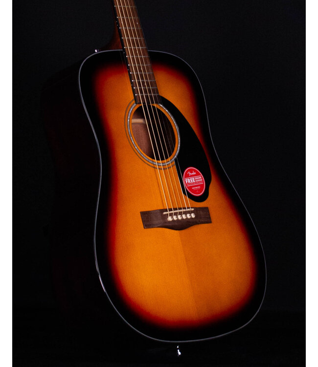 Fender CD-60 Dreadnought V3 with Case, Walnut FB, Sunburst