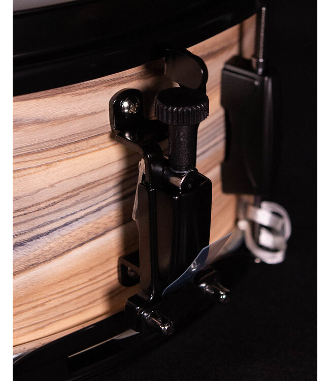 Tama 14"x 5.5" Woodworks Poplar Snare Drum, Zebra Wood Wrap