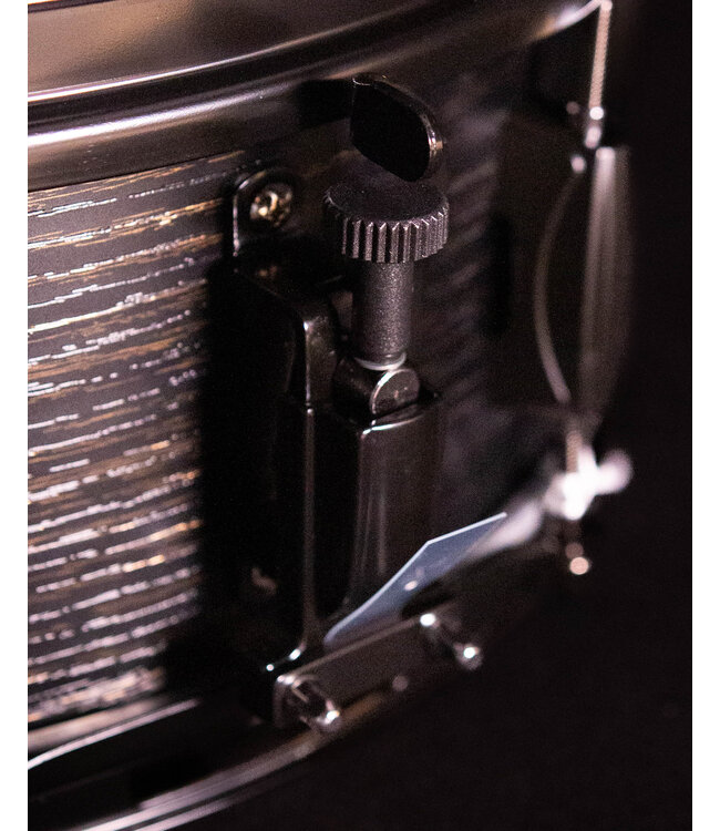 Tama 14" x 5.5" Woodworks Poplar Snare Drum, Black Oak Wrap