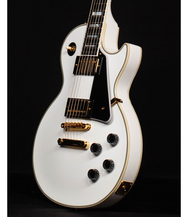 Epiphone Inspired by Gibson Les Paul Custom, Alpine White (Hardcase Included)