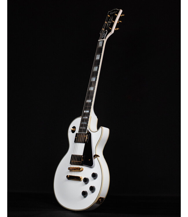 Epiphone Inspired by Gibson Les Paul Custom, Alpine White (Hardcase Included)