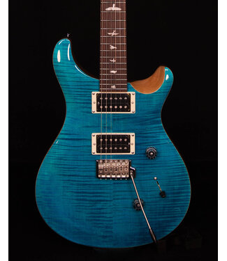 PRS PRS SE Custom 24, Blue Matteo / Natural Back