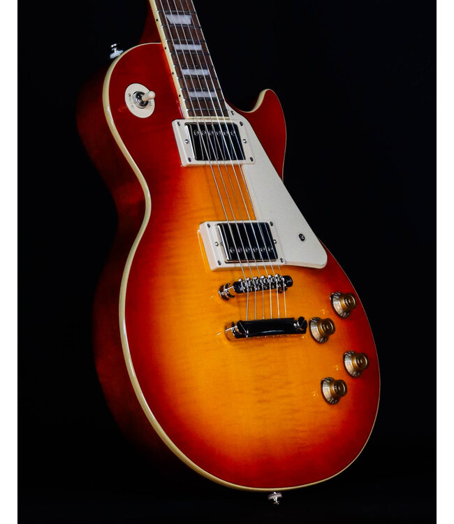 Epiphone Les Paul Standard 50s Figured Top, Washed Cherry Sunburst (Premium Gig Bag Included)