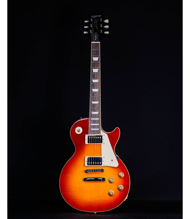 Epiphone Les Paul Standard 50s Figured Top, Washed Cherry Sunburst (Premium Gig Bag Included)