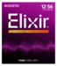 Elixir Nanoweb Acoustic Phosphor Strings, Light/Medium  12-56