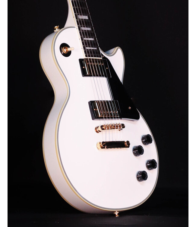 Epiphone Les Paul Custom, Alpine White (Premium Gig Bag Included)