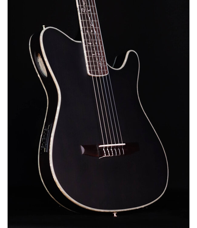 Ibanez TOD10N Tim Henson Nylon Signature Model, Transparent Black Flat