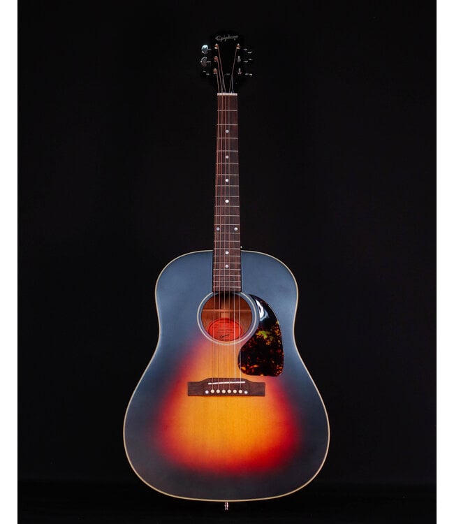 Epiphone J-45 Standard Aged Tri-Burst, All Solid Wood, Fishman PU with Bag