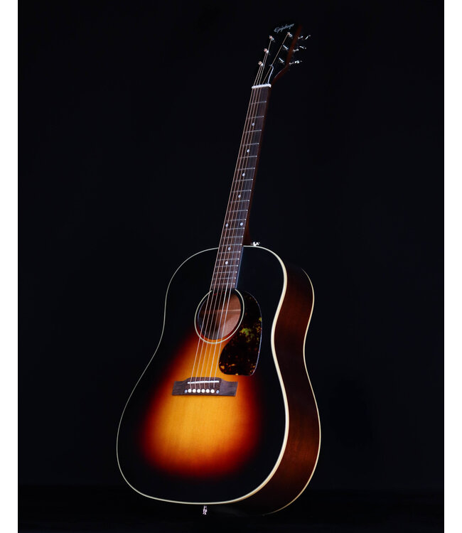 Epiphone J-45 Standard Aged Tri-Burst, All Solid Wood, Fishman PU with Bag