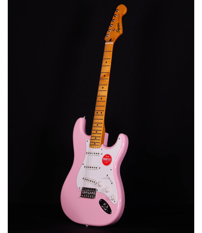 Squier Classic Vibe 50s Stratocaster HT, Maple FB, Shell Pink