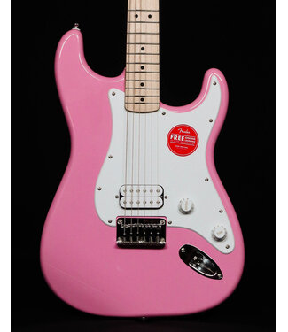 Squier Squier Sonic Stratocaster HT H, Maple FB, Flash Pink