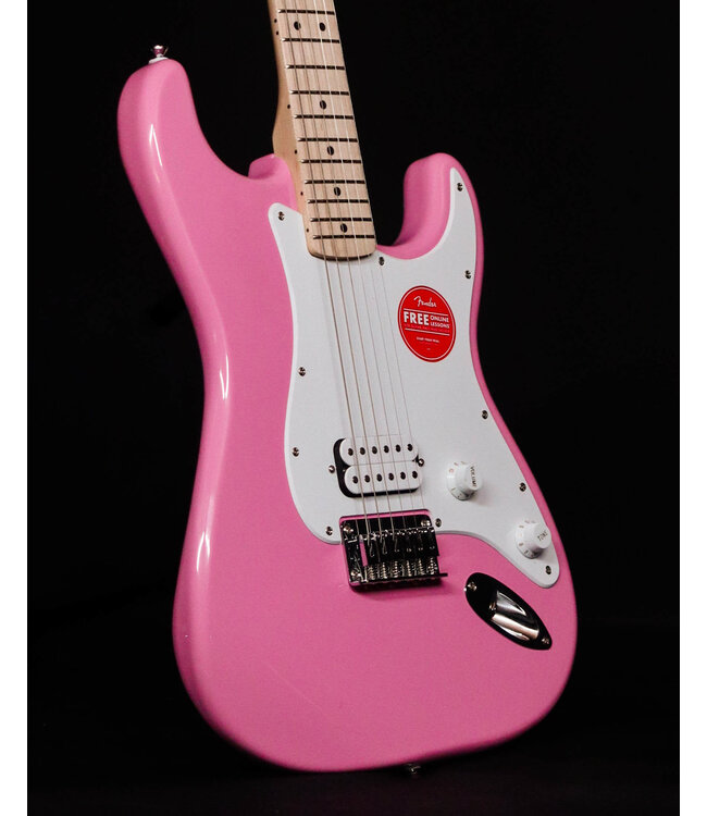 Squier Sonic Stratocaster HT H, Maple FB, Flash Pink