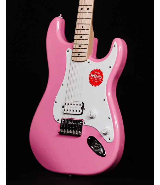 Squier Sonic Stratocaster HT H, Maple FB, Flash Pink