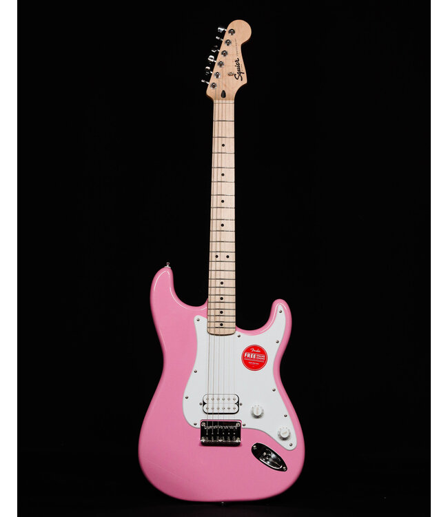 Squier Sonic Stratocaster HT H, Maple FB, Flash Pink