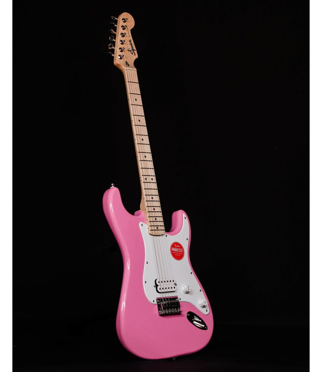 Squier Sonic Stratocaster HT H, Maple FB, Flash Pink