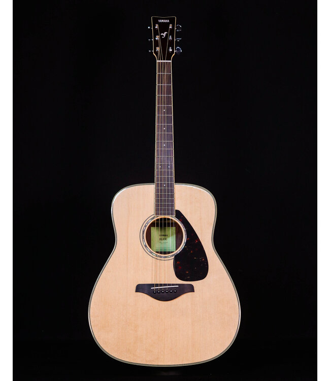 Yamaha FG830 Folk Acoustic Guitar, Natural