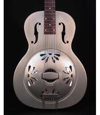Gretsch Gretsch G9201 Honey Dipper Round-Neck, Brass Body Biscuit Cone Resonator Guitar, Shed Roof Finish
