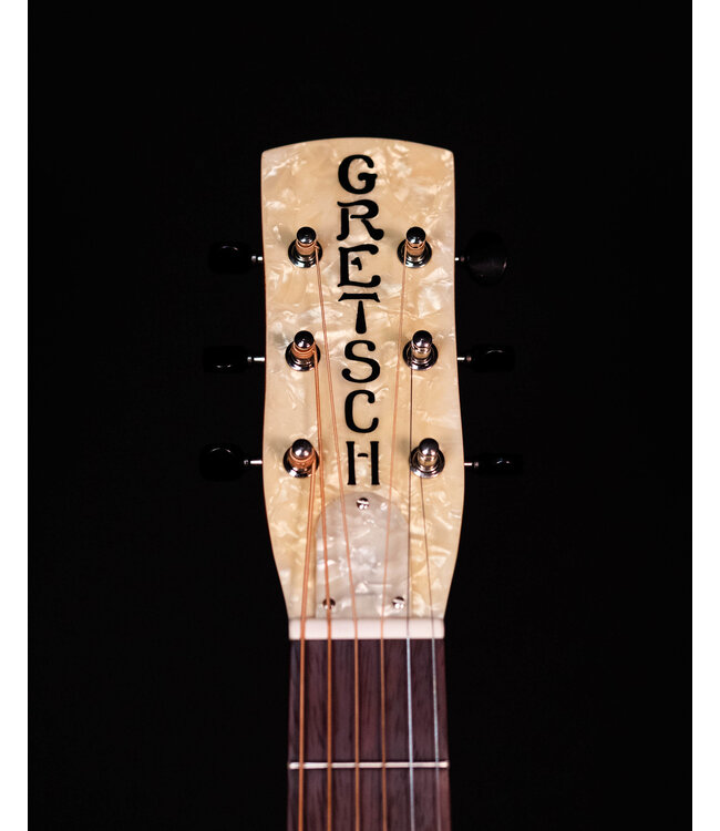 Gretsch G9201 Honey Dipper Round-Neck, Brass Body Biscuit Cone Resonator Guitar, Shed Roof Finish