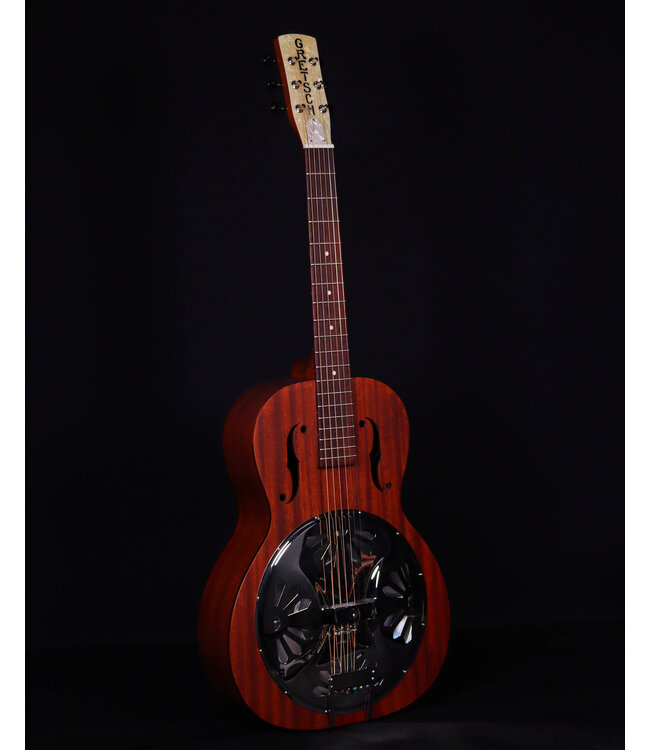 Gretsch G9200 Boxcar Round-Neck, Mahogany Body Resonator Guitar, Natural