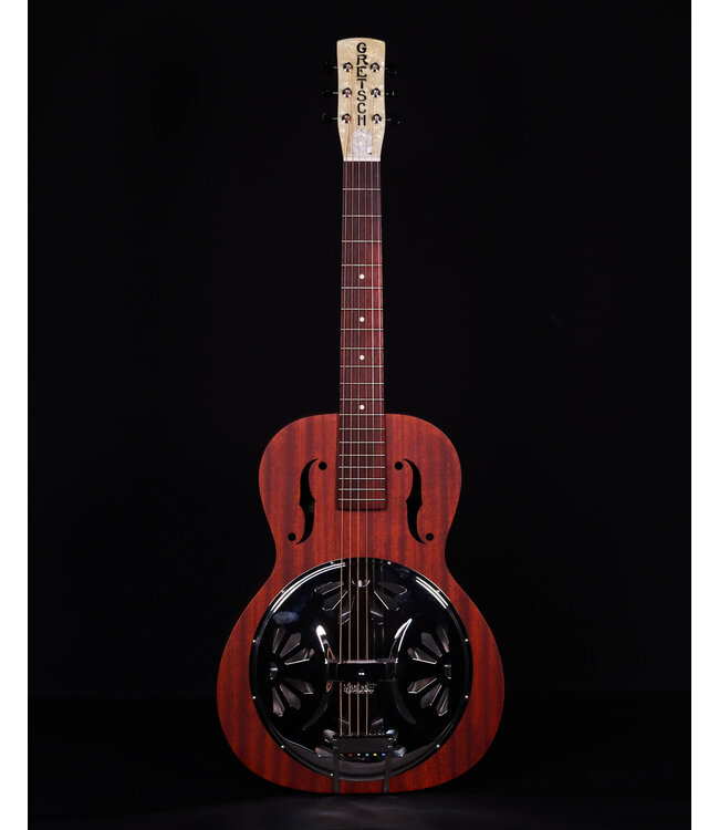 Gretsch G9200 Boxcar Round-Neck, Mahogany Body Resonator Guitar, Natural