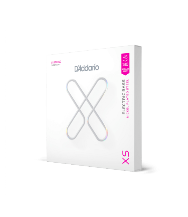 D'Addario XS 45-130 Regular Light, Super Long Scale, Coated Bass Strings