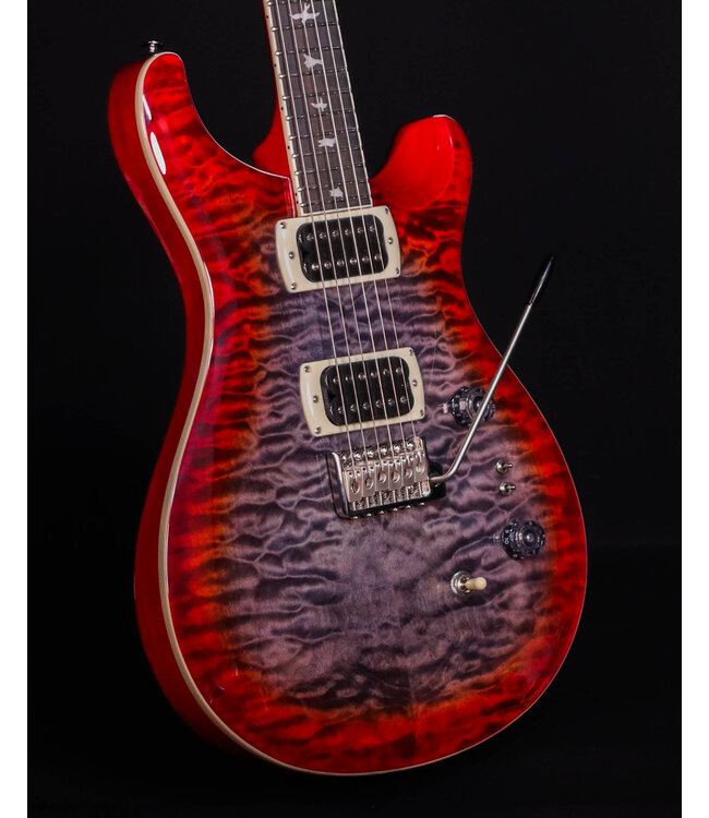 PRS SE Custom 24-08 - Quilt Package, Charcoal Cherry Burst