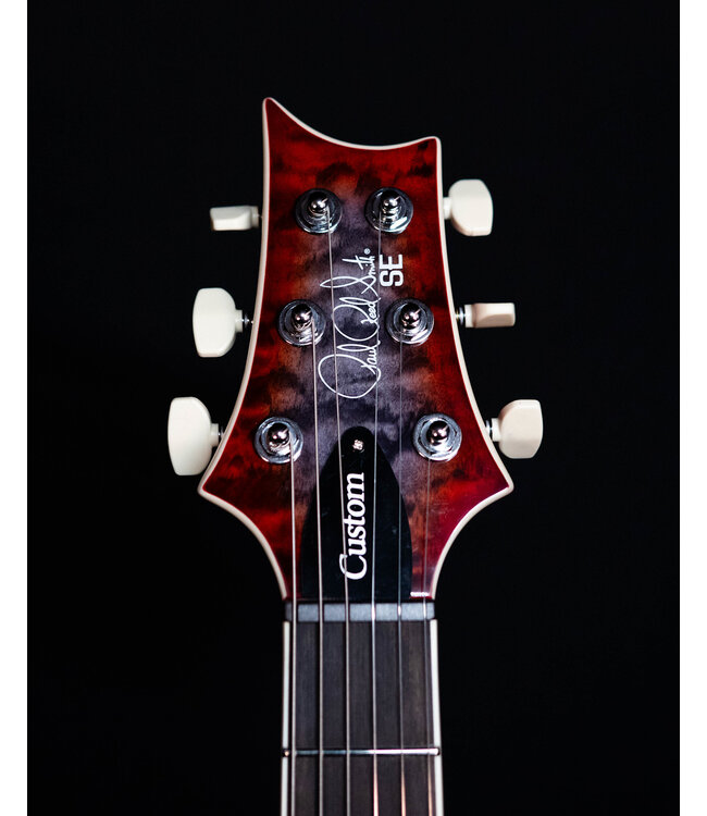 PRS SE Custom 24-08 - Quilt Package, Charcoal Cherry Burst