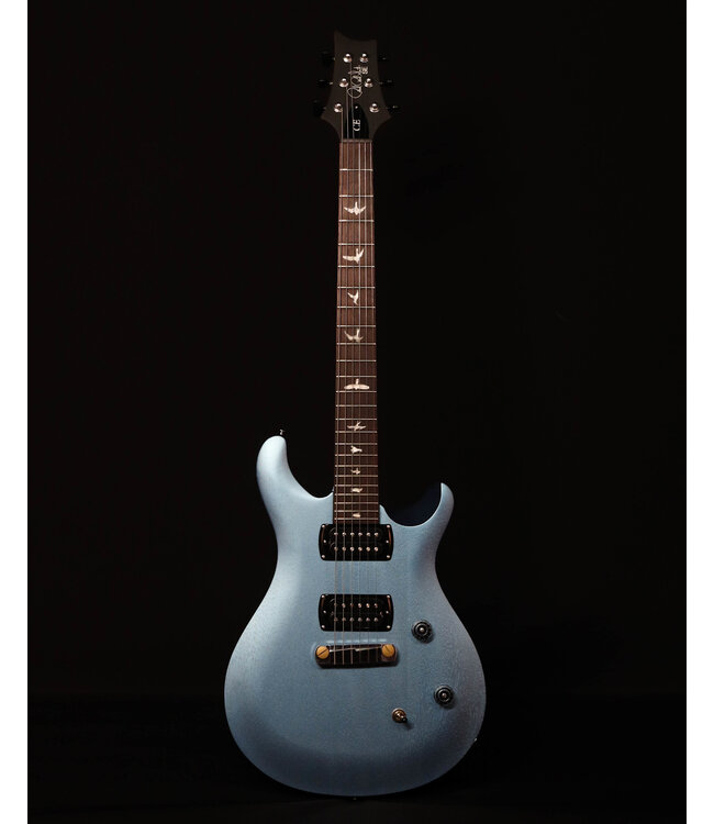 PRS SE CE24 Standard Stoptail Satin, Ice Blue Metallic