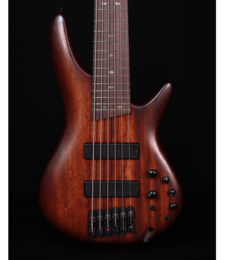 Ibanez Ibanez SR506AMHL 6-String Bass, Mahogany Brown Burst Low Gloss