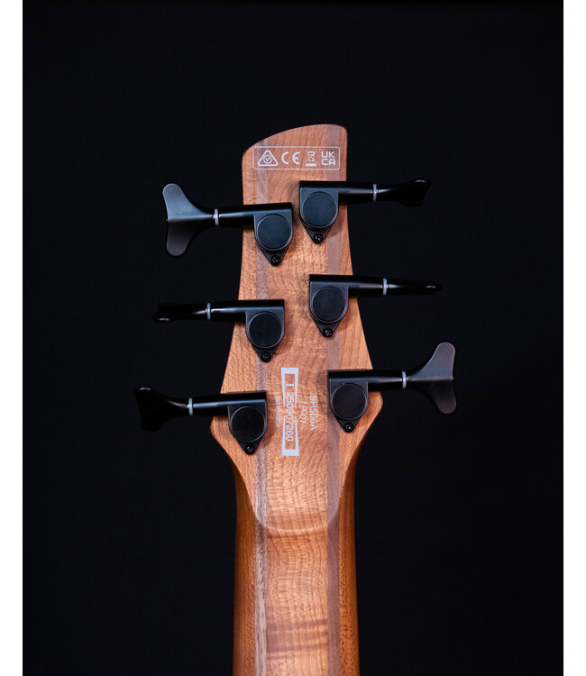 Ibanez SR506AMHL 6-String Bass, Mahogany Brown Burst Low Gloss