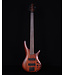 Ibanez SR505AMHL 5-String Bass, Mahogany Brown Burst Low Gloss