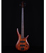 Ibanez SR500AMHL 4-String Bass, Mahogany Brown Burst Low Gloss
