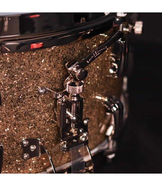 Slingerland 14" x 7" Radio King Solid Maple Snare Drum, Gold Glass