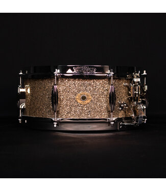 Slingerland Slingerland 14" x 5.5" Radio King Solid Maple Snare Drum, Gold Glass