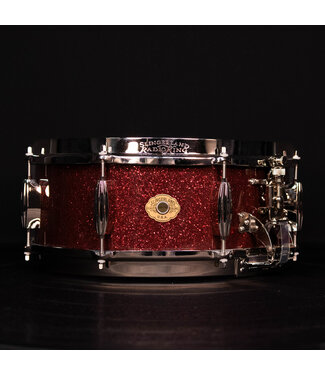 Slingerland Slingerland 14" x 5.5" Radio King Solid Maple Snare Drum, Maroon Glass FP